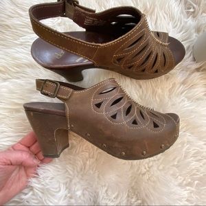 Fun Dansko Platform Sandals Sz 40